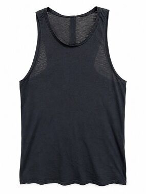 Lululemon Black Open Back Draped Tank Top Size 8